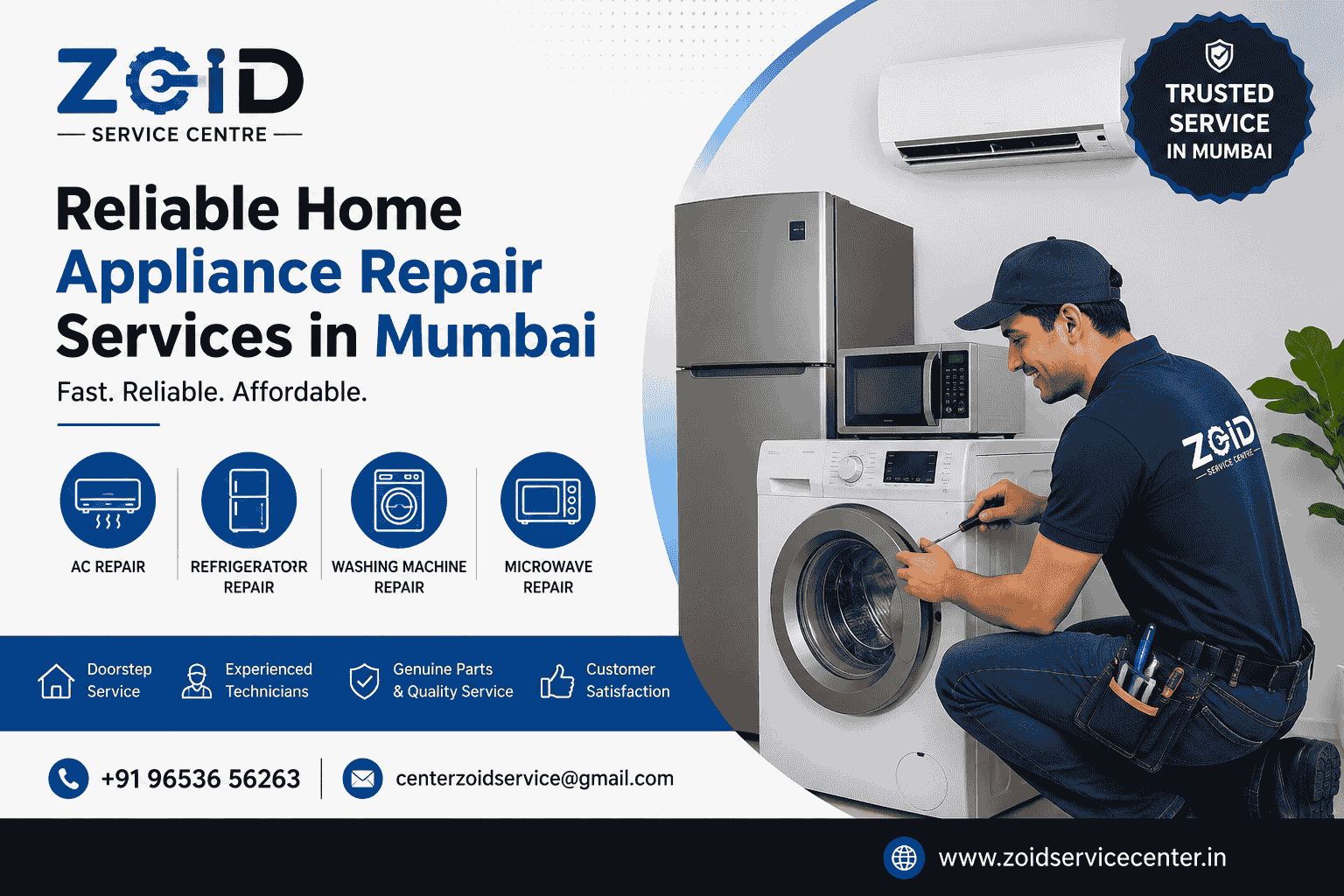 About Zoid Service Centre – Trusted Home Appliance Repair Services in Mumbai