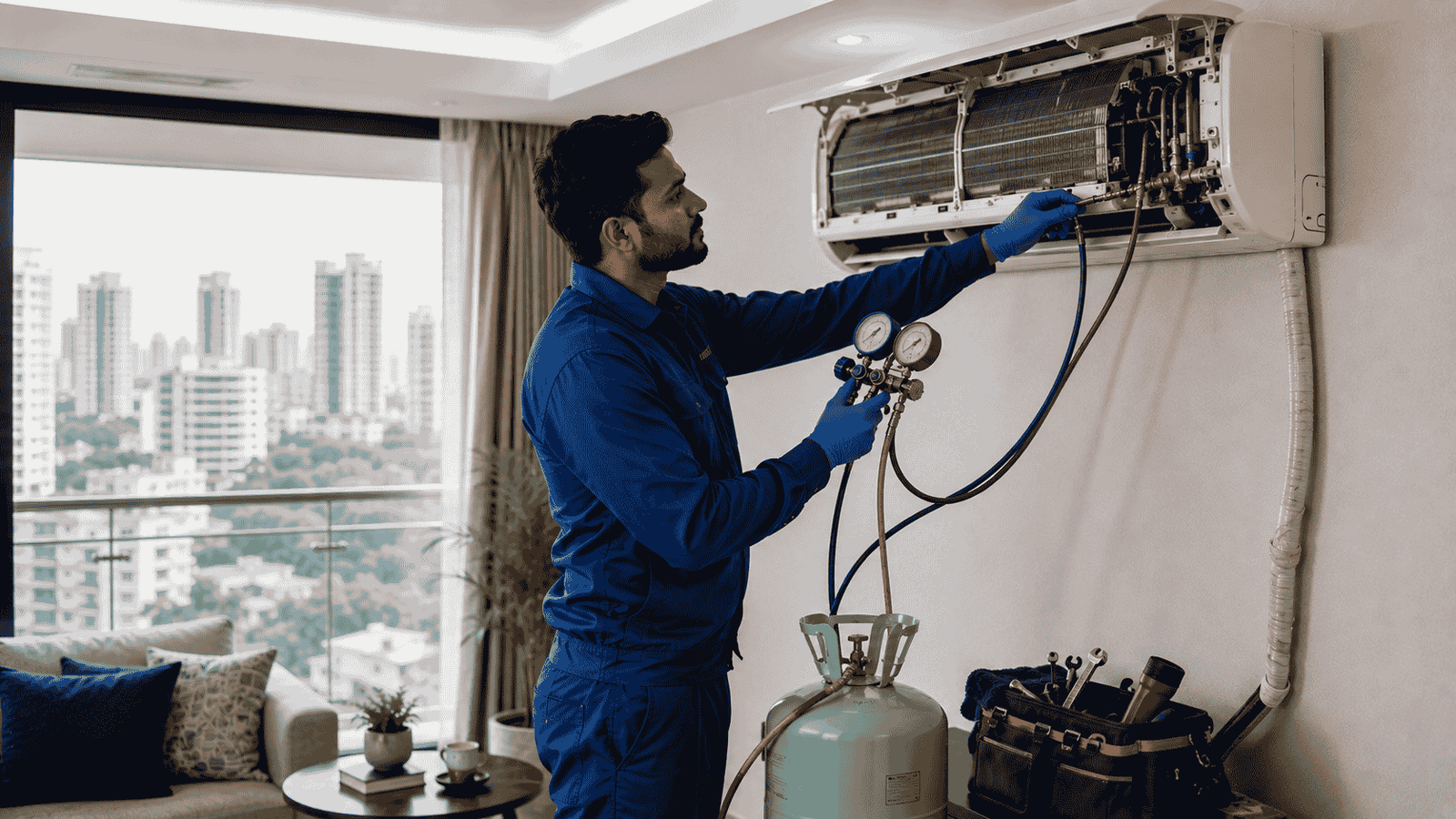 AC Gas Filling in Mumbai: Signs Your AC May Have a Refrigerant Problem
