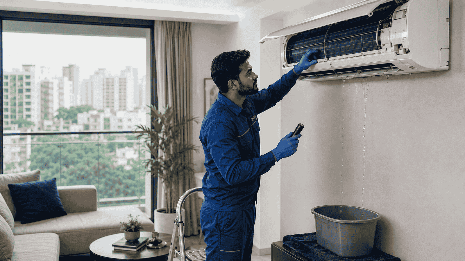 AC Water Leakage in Mumbai: Causes, Solutions & When to Call a Technician