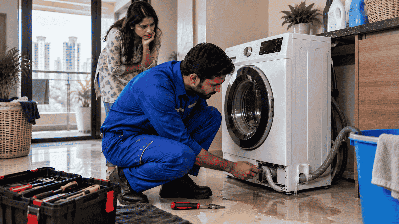 Washing Machine Water Leakage in Mumbai: Causes, Checks & Repair Guide